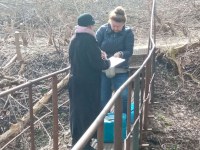 Сотрудники регионального минприроды следят за состоянием реки Гуселка-1 в Саратове