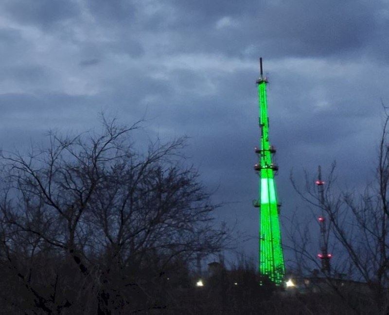 Телебашня в Саратове окрасится зеленым в поддержку акции «Сад Памяти»