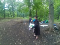 На территории Кумысной поляны в Саратове состоялся профилактический рейд экологов и полицейских 